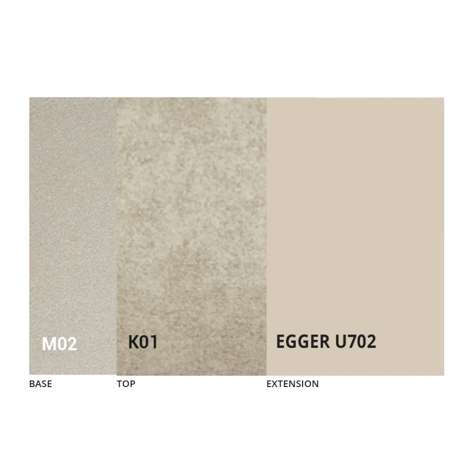 Table Basse Transformable en Métal et Céramique Design Made in Italy - Saturn Viadurini