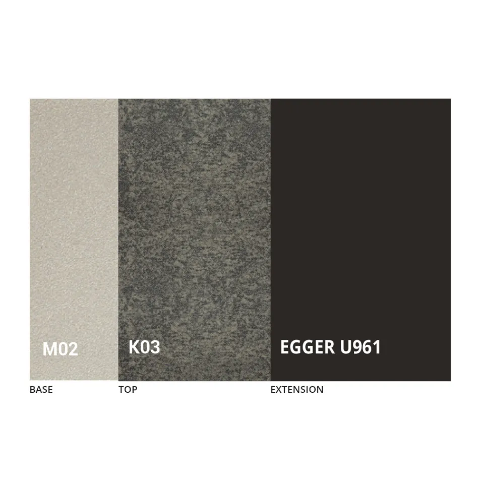 Table Basse Transformable en Métal et Céramique Design Made in Italy - Saturn Viadurini