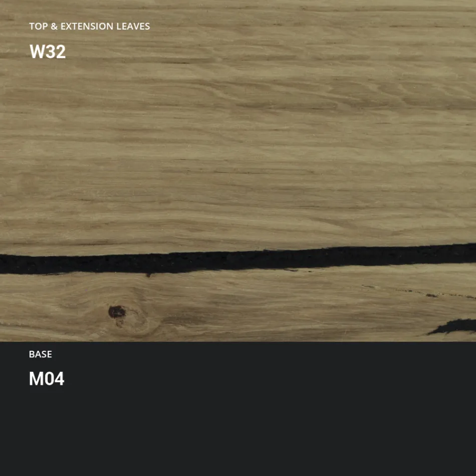 Table basse transformable en table à manger en bois Made in Italy - Polar Viadurini