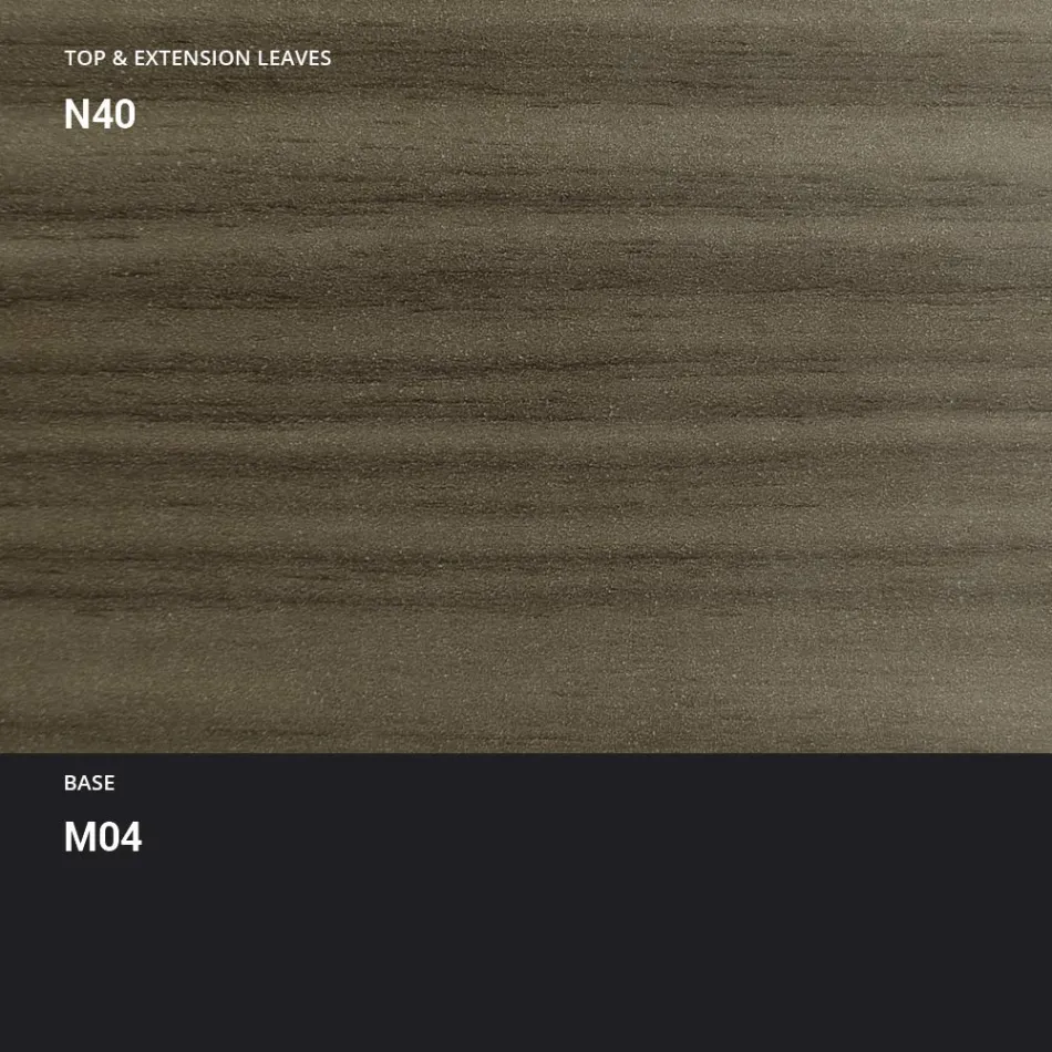 Table Basse Transformable en Métal et Bois Table Made in Italy - Polaris Viadurini