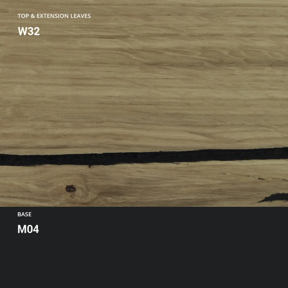 Table Basse Transformable en Métal et Bois Table Made in Italy - Polaris Viadurini