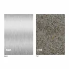 Table basse transformable moderne avec plateau effet mortier fabriquée en Italie - Salomon Viadurini