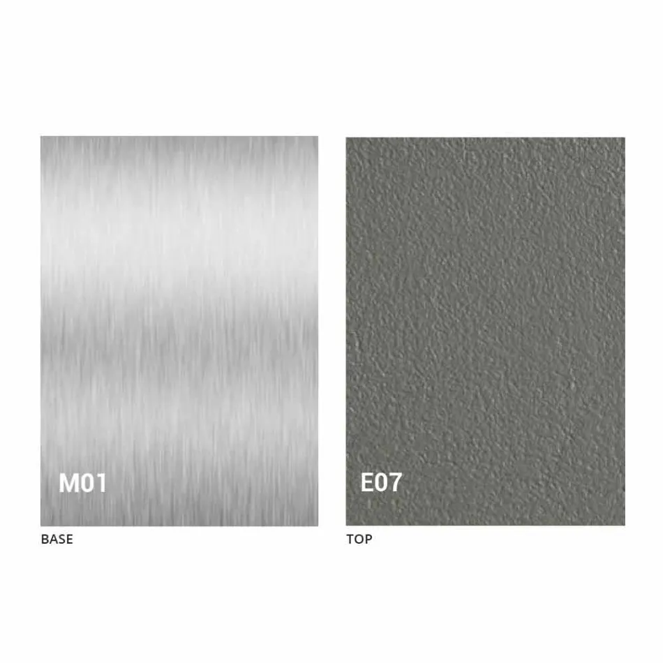 Table basse transformable moderne avec plateau effet mortier fabriquée en Italie - Salomon Viadurini