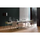 Table basse transformable moderne avec plateau effet mortier fabriquée en Italie - Salomon Viadurini