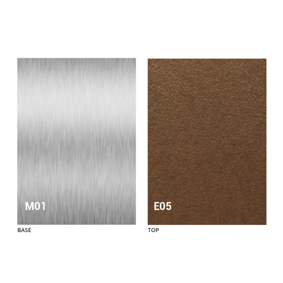 Table basse transformable moderne, dessus effet mortier fabriquée en Italie - Salomon Viadurini