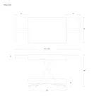 Table basse transformable moderne en métal et bois Made in Italy - Universe Viadurini