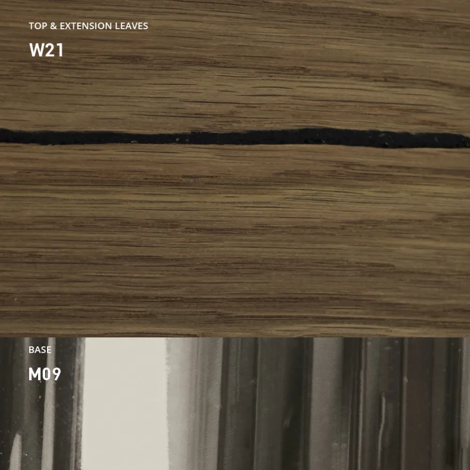 Table basse transformable moderne en métal et bois Made in Italy - Universe Viadurini