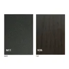 Table basse transformable moderne en métal graphite et plateau en bois - Sistocle Viadurini