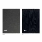 Table basse transformable moderne en métal graphite et plateau en bois - Sistocle Viadurini