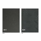 Table basse transformable moderne en métal graphite et plateau en bois - Sistocle Viadurini