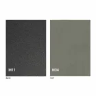 Table basse transformable moderne en métal graphite et plateau en bois - Sistocle Viadurini