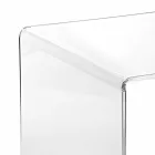 transparente table basse design moderne 50x50cm Big Terry, made in Italy Viadurini
