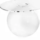 table transparente L90xH40xP48 de design moderne Bolly, made in Italy Viadurini