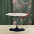 Tulip Eero Saarinen H 39 Table Basse Ovale en Marbre Calacatta Or Made in Italy - Écarlate