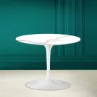 Table basse tulipe Eero Saarinen H 41 en céramique Calacatta Michelangelo Viadurini