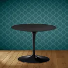Table basse Tulipe Eero Saarinen H 41 cm, céramique Domoos, fabriquée en Italie - Écarlate Viadurini