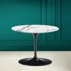 Table basse tulipe Eero Saarinen H 41 en céramique Invisible Select Made in Italy - Écarlate Viadurini