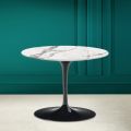 Table basse Tulip Eero Saarinen H 41 en céramique Invisible Select Made in Italy - Écarlate