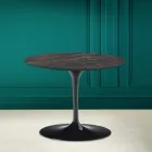 Table Basse Tulipe Eero Saarinen H 41 en Noir Desire Made in Italy Céramique - Scarlet Viadurini