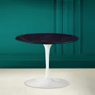 Table Basse Tulipe Eero Saarinen H 41 en Céramique Noir Laurent Made in Italy - Scarlet Viadurini