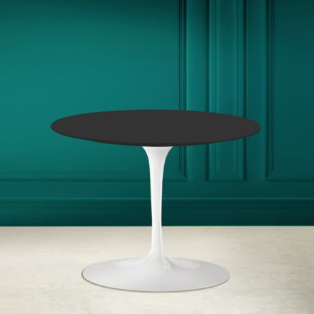 Table Basse Tulipe Eero Saarinen H 41 en Céramique Soft Noire Made in Italy - Scarlet Viadurini