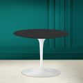 Tulip Eero Saarinen H 41 Table Basse en Céramique Soft Noire Made in Italy - Scarlet