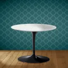 Table basse Tulipe Eero Saarinen H 41 cm en céramique Salina, fabriquée en Italie - Écarlate Viadurini