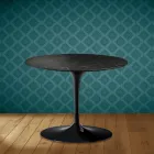 Table basse Tulipe Eero Saarinen H 41 cm en céramique Somnia, fabriquée en Italie - Écarlate Viadurini