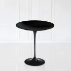 Table basse tulipe Eero Saarinen H 52 avec plateau en stratifié liquide noir Made in Italy - Scarlet Viadurini