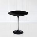 Table basse Tulip Eero Saarinen avec plateau en stratifié liquide noir H 52 Made in Italy - Scarlet