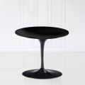 Table basse Tulip Saarinen H 41 avec plateau en stratifié liquide noir Made in Italy - Scarlet
