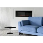 Table basse Tulip Saarinen H 41 avec plateau en stratifié liquide noir Made in Italy - Scarlet Viadurini