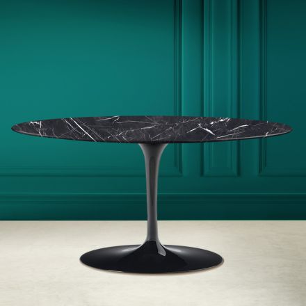 Tulip Saarinen H 41 Table Basse Ovale en Céramique Marquinia Made in Italy - Écarlate Viadurini