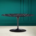 Tulip Saarinen H 41 Table Basse Ovale en Céramique Marquinia Made in Italy - Écarlate