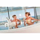 Table basse - faux cuir design plateau flottant nautique Trona Viadurini