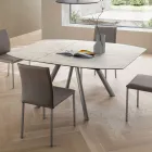 Table tonneau extensible jusqu'à 170 cm en stratifié HPL - Convivio Viadurini