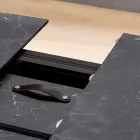 Table tonneau extensible jusqu'à 170 cm en stratifié HPL - Convivio Viadurini