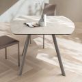 Table tonneau extensible jusqu'à 170 cm en stratifié HPL - Convivio