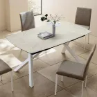 Table tonneau extensible jusqu'à 240 ou 280 cm en stratifié HPL - Dialogo Viadurini