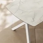 Table tonneau extensible jusqu'à 240 ou 280 cm en stratifié HPL - Dialogo Viadurini