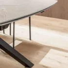 Table tonneau extensible jusqu'à 240 ou 280 cm en stratifié HPL - Dialogo Viadurini