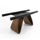 Table extensible jusqu'à 276 cm en Céramique Noir Désir Made in Italy - Equateur Viadurini