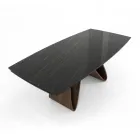 Table extensible jusqu'à 276 cm en Céramique Noir Désir Made in Italy - Equateur Viadurini