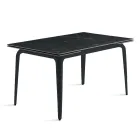 Table extensible 160/240 x 90 cm en pierre frittée effet marbre - Samus Viadurini