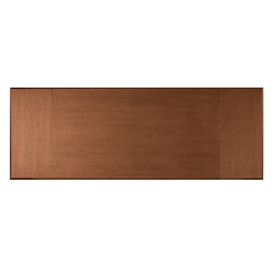 Table extensible 160/240 x 90 cm en noyer et fer - Nodo Viadurini