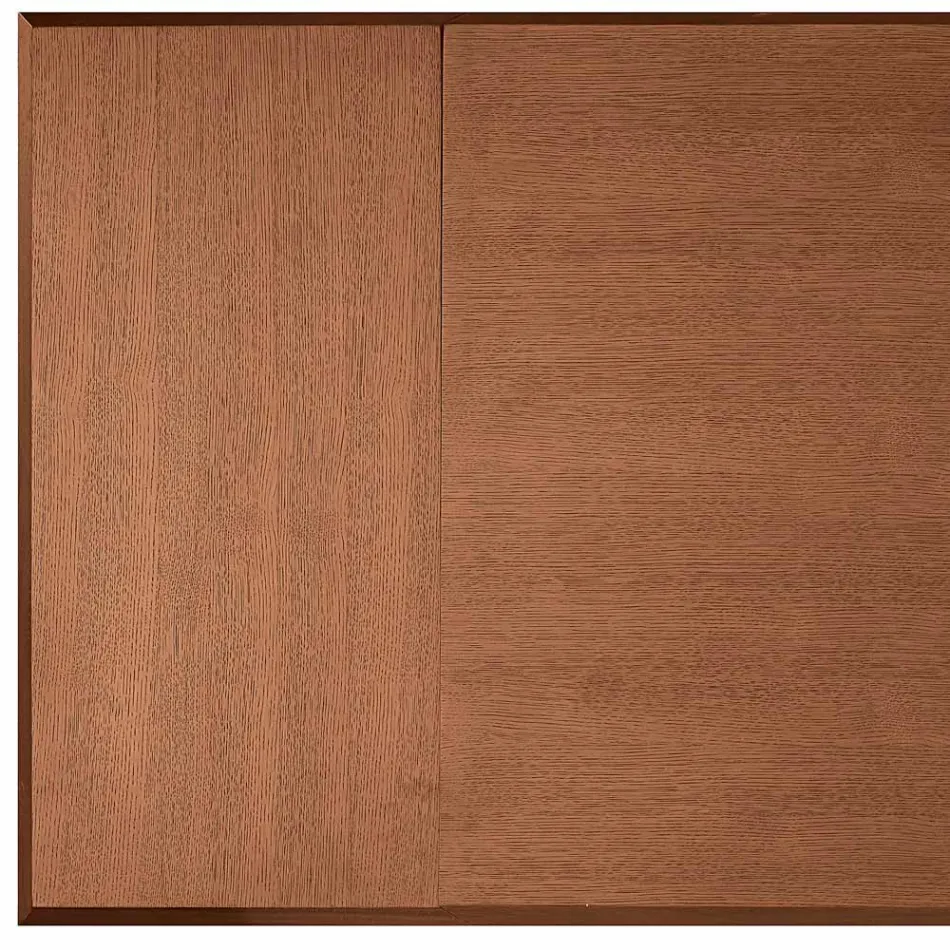 Table extensible 160/240 x 90 cm en noyer et fer - Nodo Viadurini