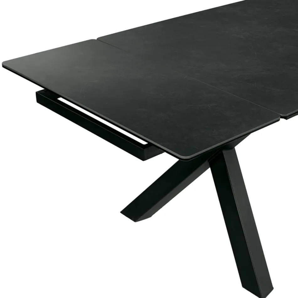 Table extensible 160/240 x 90 cm en vitrocéramique - Master Viadurini