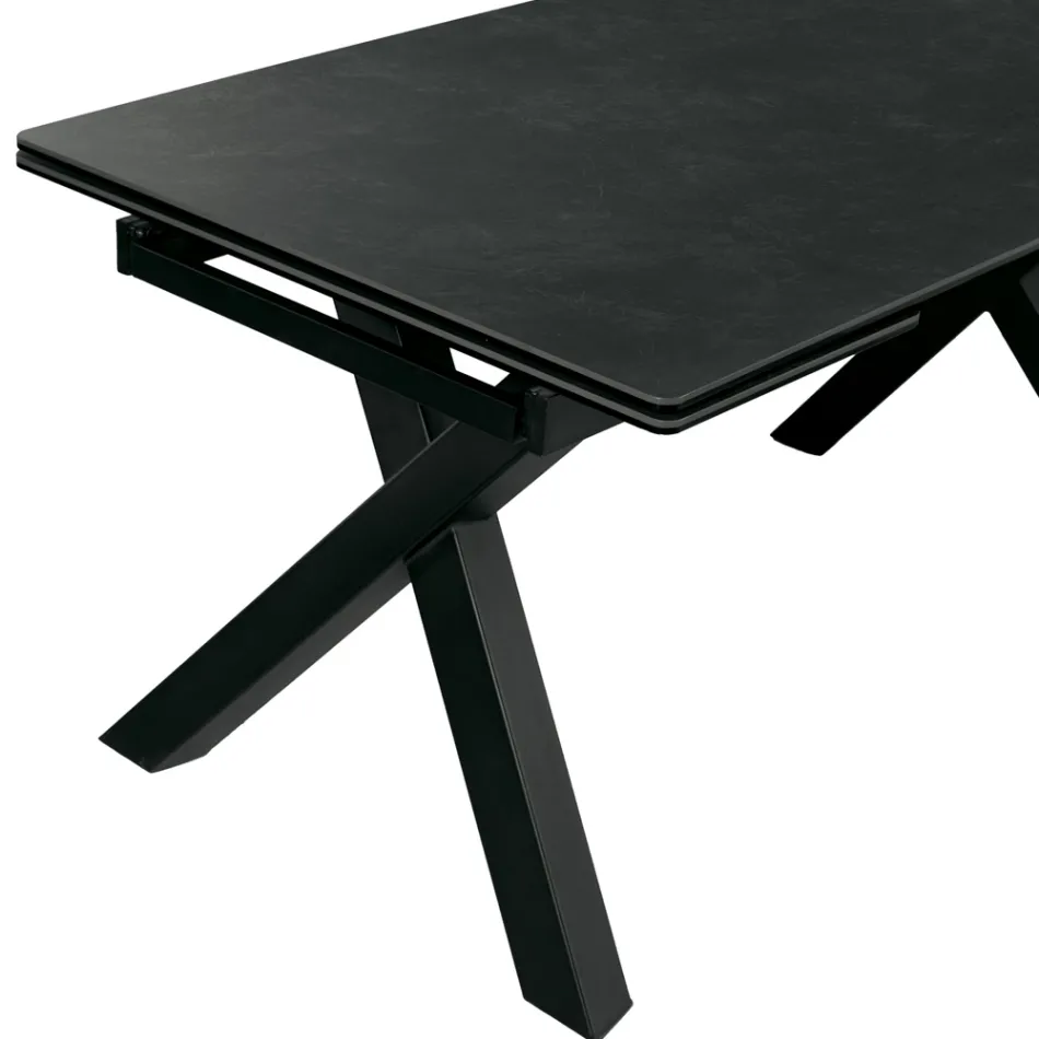 Table extensible 160/240 x 90 cm en vitrocéramique - Master Viadurini