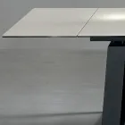 Table Extensible 3 m Plateau Céramique Brillante Pieds Métal - Papusca Viadurini