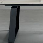 Table Extensible 3 m Plateau Céramique Brillante Pieds Métal - Papusca Viadurini